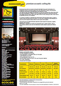 Pelican Systems Econocoust Plus acoustic ceilings