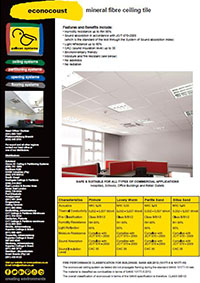 Pelican Systems Econocoust acoustic ceilings