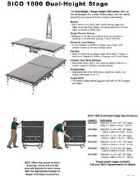 Sico 1800 Dual-Height Stage