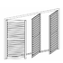 hinged 3 panel shutter