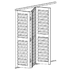 folding 2 panel shutter