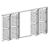 folding 8 panel shutter