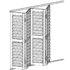 folding 4 panel shutter