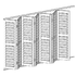 folding 7 panel shutter