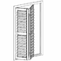double hinged 2 panel shutter