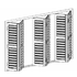 double hinged 6 panel shutter