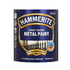 Hammerite Direct to Rust Smooth Metal Paint Black 250 ml