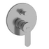 Aquarius concealed mixer with diverter - Brushed Stainless Steel