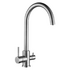 Icon deck mounted mixer - Brushed Stainless Steel