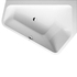 1770 x 1300 x 440mm Duravit Paiova 5 back-to-wall free standing bath (Code:700395 0000)
