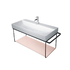 Duravit Apricot Pearl glass insert in metal console basin (Code:0099658600)