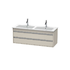 Ketho vanity 127cm, 2 drawer Wmcolour TAUPE