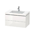 L-Cube white vanity with bonded basin Vero Air 800x480mm