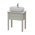 550 x 730 x 862mm White Satin Matt Luv vanity unit floor standing (Code: LU956003636)