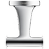 Starck T double towel hook - Chrome &bull; Code: 0099301000