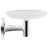 Starck T soap dish with white frosted glass - Chrome &bull; Code: 0099331000