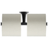 Starck T double toilet paper holder - Matt Black &bull; Code: 0099384600