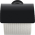 Starck T toilet paper holder with cover - Matt Black &bull; Code: 0099404600