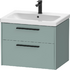 D-Code Vanity unit wall-mounted 650 - Fjord Green Matt &bull; Code: DC46710BDHG0000