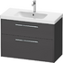 D-Code Vanity unit wall-mounted 1000 - Graphite Matt &bull; Code: DC4673010490000