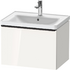 D-Neo 1 Drawer Vanity unit wall-mounted 650 - White High Gloss &bull; Code: DE425402222