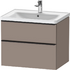 D-Neo 1 Drawer Vanity unit wall-mounted 650 - Basalt Matt &bull; Code: DE435404343