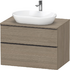 D-Neo Console vanity unit wall-mounted 800 - Basalt Matt &bull; Code: DE49670BD350000