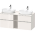 D-Neo 4 Drawer Console vanity unit wall-mounted 1400 - White High Gloss &bull; Code: DE4970B10220000