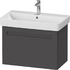 Duravit No.1 Vanity unit wall-mounted 740 - Graphite Matt &bull; Code: N14283049490000