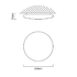 Contempory decorative ceiling light - White (C544)