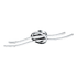 Spiral decorative ceiling light - Chrome (C618)