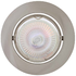 Straight Curved Rim Recessed Downlight - Satin Chrome (D63SC)