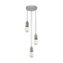 Silvaris 3 Multi Light Pendant - Grey (P1003)