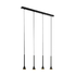 Cortaderas 4 light Linear Pendant - Black/Gold (P1060)
