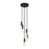 Montefino 5 Multi Light Pendant - Black (P1065)