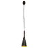 Sanded Dome Shaded Pendant - Black (P1132B)