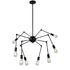 Spider 8 Multi Light Pendant - Black (P579)