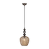Lisbon Dome Shaded Pendant - Black/Champagne (P907CHA)