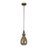 Victoria Dome Shaded Pendant - Antique Brass/Amber (P915AM)