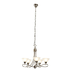 5-Light Martini Twist Shaded Chandelier - Satin Chrome (CH191SC)