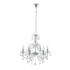 6-Light Crystal Chandelier - Chrome (CH225)