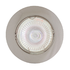 Straight Curved Rim Recessed Downlight - Satin Chrome (D61SC)