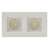 2 Light Recessed Downlight - White (D98)