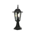 6 Panel Pedestal Light - Black (O20B)