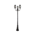 3 Light Pole Light - Black/Silver (O36BS)