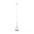 Industria Triangle Shaded Pendant - White/Gold (P442WG)
