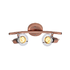 Mini Disc 2 Lamp Bow Spotlight - Copper (390 x 135mm)