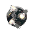 Mini Disc 3 Lamp Plate Spotlight - Gun Metal (240mm)