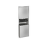 Rodan satin stainless steel recessed paper towel and waste bin (Code: 2120094)