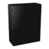NOX605B matt black waste bin with bracket